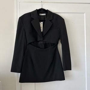 Brand new with tags Zara cut out blazer dress size S LIMITED EDITION